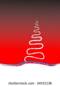 abstract christmas tree