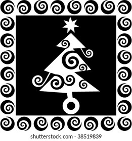 abstract christmas tree