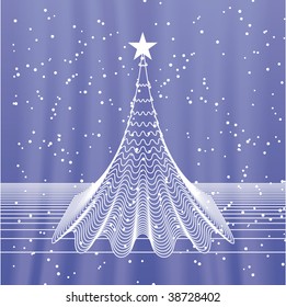 Abstract christmas tree