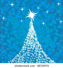 Abstract christmas tree