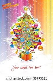abstract christmas tree