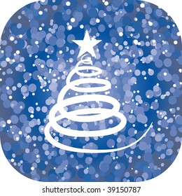 Abstract christmas tree