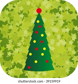 Abstract christmas tree
