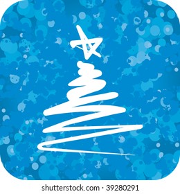 Abstract christmas tree