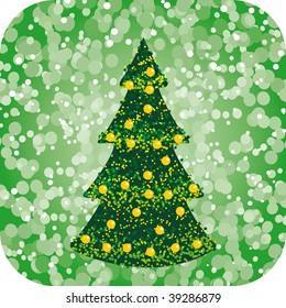 Abstract christmas tree