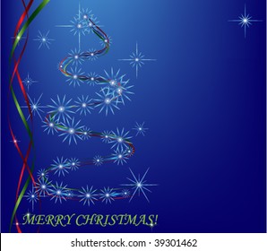 abstract christmas tree