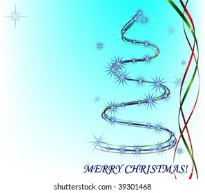 abstract christmas tree