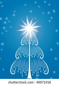 Abstract christmas tree