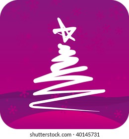 Abstrakter Weihnachtsbaum