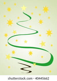 Abstract Christmas tree