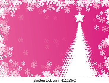 Abstract christmas tree
