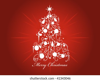 abstract christmas tree