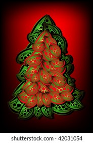 abstract christmas tree