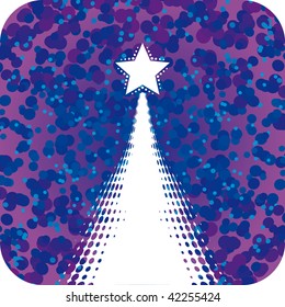 Abstract christmas tree