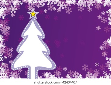 Abstract christmas tree