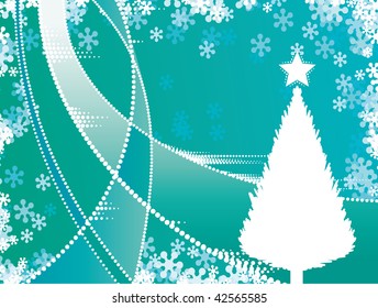  Abstract christmas tree