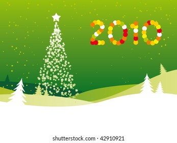 Abstract Christmas tree