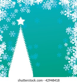   Abstract christmas tree