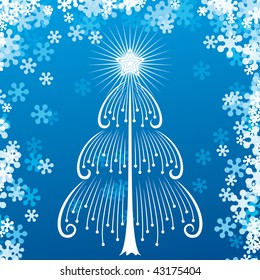  Árbol de navidad abstracto