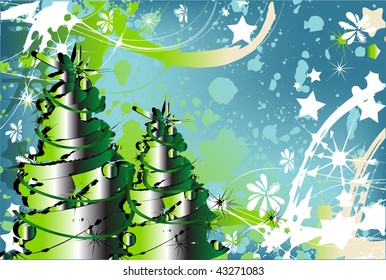 abstract christmas tree