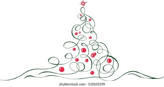 abstract christmas tree