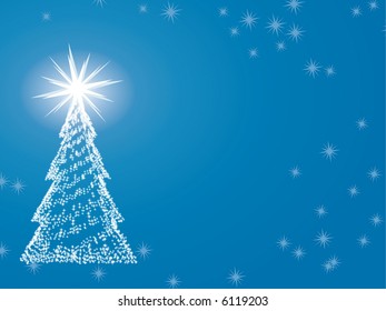 Abstract christmas tree