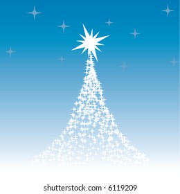 Abstract christmas tree