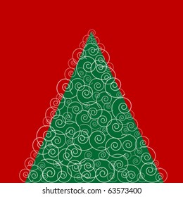 Abstract Christmas tree
