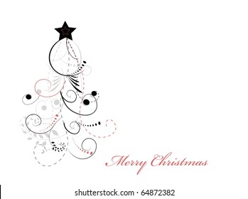 abstract christmas tree
