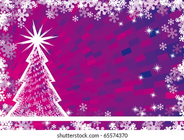 Abstract christmas tree
