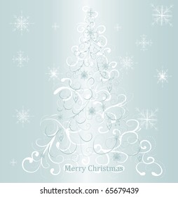 abstract christmas tree
