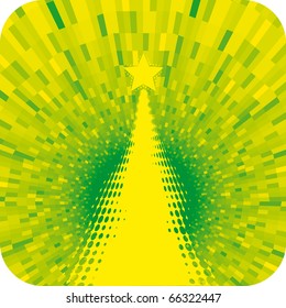 Abstract christmas tree