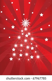 abstract christmas tree