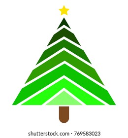 Abstract Christmas tree