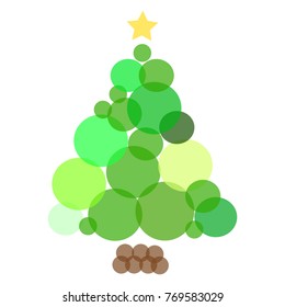 Abstract Christmas tree