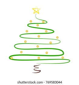 Abstract Christmas tree