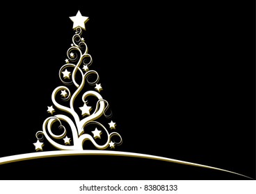 arbre de noël abstrait