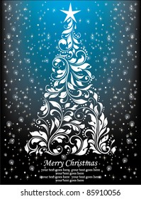 abstract christmas tree