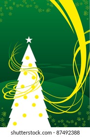 Abstract christmas tree