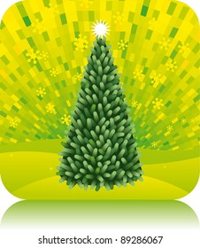 Abstract christmas tree