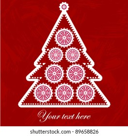Abstract Christmas tree