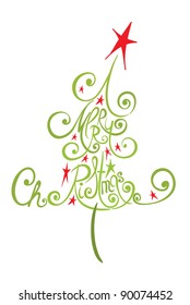 Abstract Christmas tree
