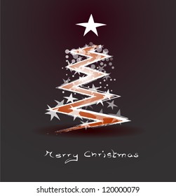 abstract christmas tree background