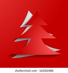 Abstract christmas tree background