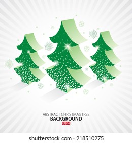 Abstract Christmas Tree Background