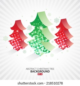Abstract Christmas Tree Background