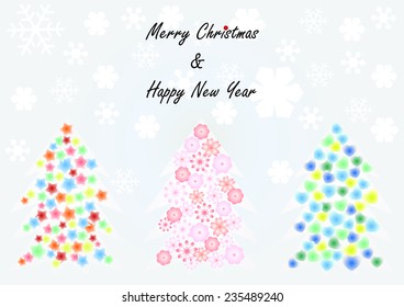 Abstract Christmas tree background