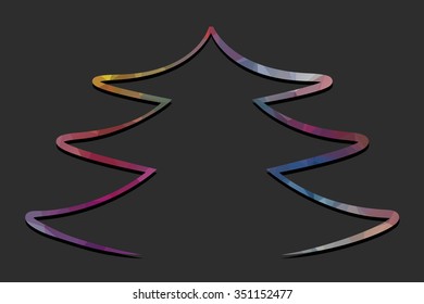 abstract christmas tree background