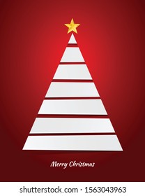Abstract christmas tree background, eps10 vector illustration.