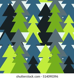 abstract christmas tree background made from colorful triangles